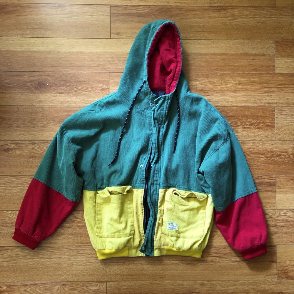 Vintage Corduroy Jacket Anorak Oversize